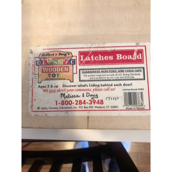 Vintage Melissa and Doug Latches Board CT1102 - Picture 2 of 6